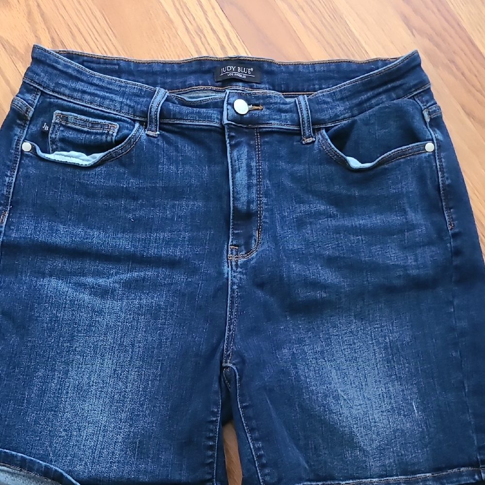 Judy Blue Dark Indigo Denim Shorts